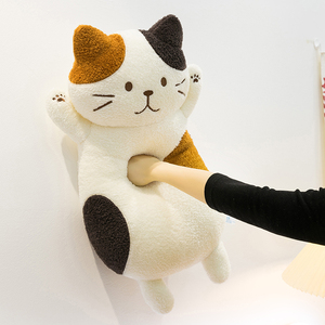 Wholesale Long <b>Cat</b> <b>Plush</b> Pillow - Cute Stuffed Animal Toy for Girls, Soft Doll-like Throw Pillow Gift - Product Image 4