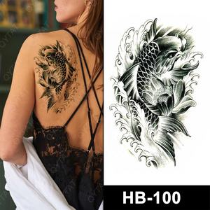 Alta calidad hombres mujeres arte corporal brazo <span class=keywords><strong>pierna</strong></span> lavable temporal Koi Fish Tatuajes/tatuaje - Product Image 6
