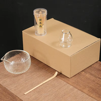 Ensemble de thé matcha artisanal en bambou, kit de cérémonie du thé japonais, bol à thé écologique, cuillère à thé, fouet, support pour fouet