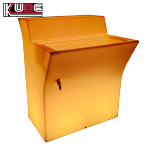 Tavolo da <span class=keywords><strong>Bar</strong></span> Illuminato a LED per Esterni, Impermeabile e Ricaricabile, <span class=keywords><strong>Arredamento</strong></span> per Bancone <span class=keywords><strong>Bar</strong></span> per Discoteche, Lounge ed Eventi a Noleggio - Product Image 5
