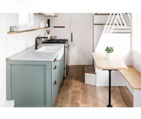 Petite Maison Mobile Rapide à Construire sur Roues, Maison-Remorque en Acier Léger