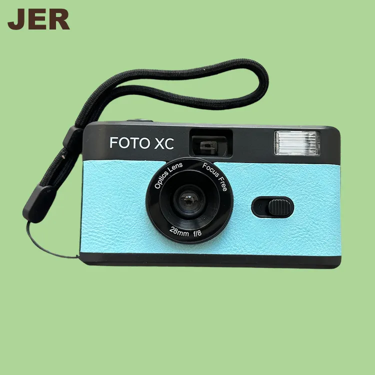 Nieuwe Custom Oem Niet Wegwerp Half Frame Handleiding Fuji Kodak Vintage Retro 35Mm M35 Kleurrijke Herbruikbare Filmcamera Met Flitser