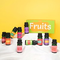 Minyak Wangi Buah untuk Diffuser, Pembuatan Sabun dan Lilin, Aroma Stroberi, Nanas, Lemon, Buah Markisa, Set Minyak Wangi