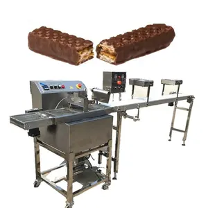 自動チョコレート強化およびカバー機チョコレートコーティングマシン