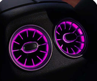 Lumière d'ambiance de voiture RHD 64 couleurs multicolores adaptée à Mercedes Benz Classe A W177 CLA W118 conduite à droite lampe d'ambiance