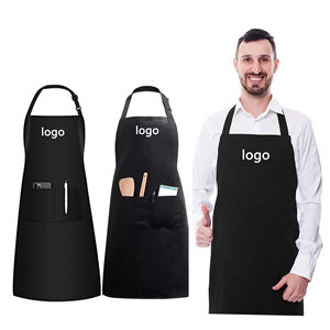 Tablier de cuisine imperméable personnalisé avec logo, polyester 100%, pour salon, barbier, nettoyage, cuisine, chef, pour femmes et hommes - Product Image 6