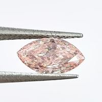 Diamant synthétique certifié CVD HPHT IGI 1CT 2CT personnalisé de forme fantaisie rose clair en vrac cultivé en laboratoire