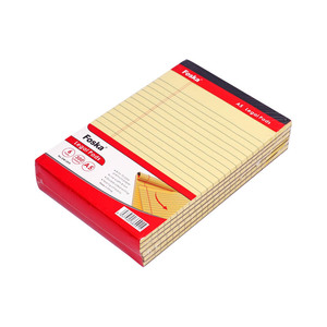 Fournitures de bureau Foska papeterie d'affaires Portable déchirer A4 A5 cahiers en papier jaune écriture bloc-notes juridique pour une utilisation <span class=keywords><strong>scolaire</strong></span> - Product Image 4