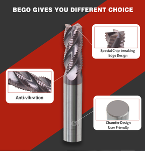 <strong>CNC</strong> <strong>Tools</strong> Rough End Mill Supplier 4F Carbide Solid Carbide 4 Flute <strong>Roughing</strong> End Mill Best End Mills China Factory - Product Image 5
