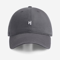 Casquette de baseball simple et polyvalente avec broderie de la lettre H, 100% coton, 6 pièces, pour hommes et femmes, version sport