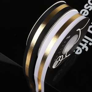 <span class=keywords><strong>Ruban</strong></span> Logo imprimé personnalisé avec fleurs, <span class=keywords><strong>ruban</strong></span> en Satin coloré, livraison gratuite, or, <span class=keywords><strong>ruban</strong></span> d'emballage cadeau, <span class=keywords><strong>2022</strong></span> - Product Image 3