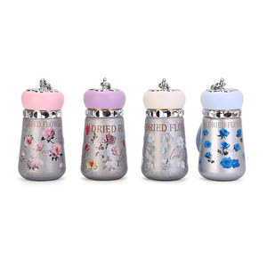 Mini Thermos Cup Titanium Coated Small Capacity Portable Water <b>Bottle</b> With Strap For Gift <b>Pink</b> Purple White Blue - Product Image 3