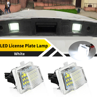 2PC Blanc 6000K LED Feux de plaque d'immatriculation arrière pour Mercedes Benz Classe C W204 2D/4D/5D 2007-2011 W205 2014 et plus