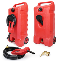 Réservoir de carburant diesel et essence ISURE MARINE rouge HPDE avec pompe manuelle 53L, accessoires marins pour bateau, yacht, navire, camping-car