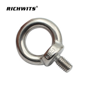 สลักเกลียวตาไก่ RICHWITS DIN580 304 สแตนเลสสตีล หัวกลม สำหรับยกของ ใช้งานทั่วไป ผิวเงา - Product Image 1