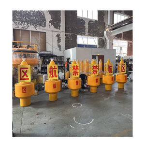 Bouée de navigation réglable avec chaîne d'ancre de flotteur d'eau de PE de lanterne marine pour l'éclairage de dock de zones protégées marines - Product Image 1