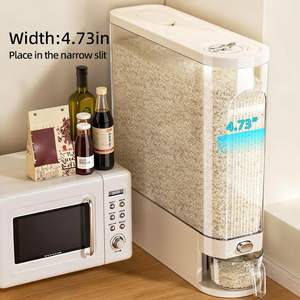 Seau de Rangement pour Riz, Anti-Insectes, Anti-Humidité, Scellé, en Plastique de Qualité Alimentaire, Style Nordique, Capacité Supérieure à 5L - Product Image 4