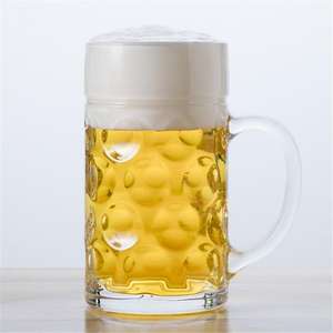 Un litre Style américain <span class=keywords><strong>Extra</strong></span> Large Crystal Beer Stein Super Mug 34 onces Cadeaux d'affaires de haute qualité - Product Image 2
