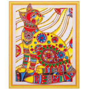Peinture Diamant 5D DIY Personnalisée, Nouvelle Idée de Produit en Gros, Peinture Diamant Animale Chat Spéciale - Product Image 1