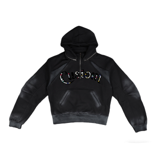 เสื้อฮู้ดวินเทจ Y2K แบบซิป สตรีทแวร์ ผู้ชาย ผู้หญิง ลายกราฟิก โอเวอร์ไซส์ สไตล์แร็ปเปอร์ - Product Image 2