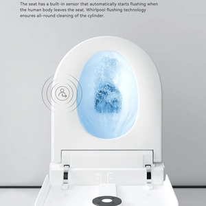 New Arrival hiện đại Vuông Treo Tường sứ nhà vệ sinh thông minh điều khiển từ xa tự động thông minh <span class=keywords><strong>commode</strong></span> một mảnh phòng tắm - Product Image 5