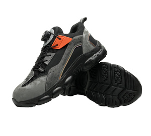 Chaussures de sécurité de travail pour hommes ZP, embout en acier, laçage rapide, légères, coussin d'air intelligent, personnalisées pour l'hiver, l'été, le printemps, l'automne - Product Image 4