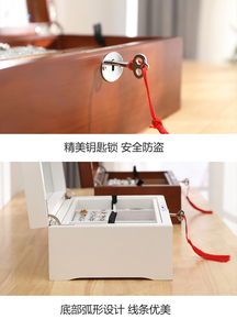 Caja <span class=keywords><strong>de</strong></span> joyería antigua al por mayor, cerradura <span class=keywords><strong>de</strong></span> metal para anillo, pendiente, collar, embalaje <span class=keywords><strong>de</strong></span> regalo, caja <span class=keywords><strong>de</strong></span> almacenamiento <span class=keywords><strong>de</strong></span> madera - Product Image 6