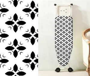 Wholesale 100% Cotton Heat Resistant Ironing Board Cover Printed Elastic Iron Board Cover