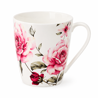Fabricant de céramique depuis 40 ans, service de table en porcelaine fine 16 pièces, motif floral rose, décalcomanie florale, OEM, ensemble de vaisselle de luxe