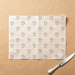 Papier à sandwich anti-graisse, logo personnalisé, papier alimentaire de qualité alimentaire, papier ciré, papier à pâtisserie, cuisine, rouleau de poulet - Product Image 5