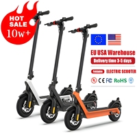 Trottinette Électrique Tout-Terrain Pliable X9 10 Pouces avec Grandes Roues de 200 mm, Frein Arrière, Entrepôt UE/US/RU pour Adulte