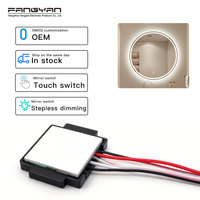 Capteur tactile capacitif LED à gradation continue CCT DC5-24V 5A pour miroir, 3 tons pour miroir de salle de bain, vente en gros