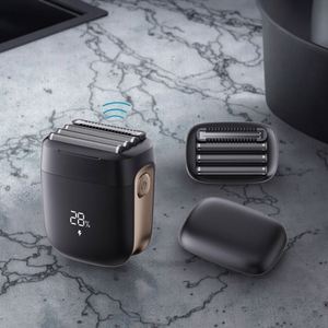 Maquinilla de <span class=keywords><strong>Afeitar</strong></span> Eléctrica para Cara IPX7, Afeitadora Inalámbrica Impermeable, Mini Afeitadora Eléctrica de 5 Hojas Magnética Alternativa - Product Image 4