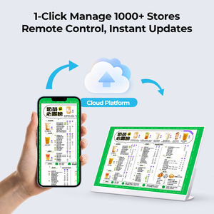 Interactive <b>Screen</b> <b>Wall</b> Mounted 32 43 55 Inch Digital Menu Display <b>Screen</b> with WiFi for Milk Tea Shop - Product Image 3