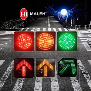 Jeu de feux de signalisation ferroviaires pour piétons des fabricants 100mm/200mm/300mm Feu de circulation LED rouge vert 12-24VDC - Product Image 1