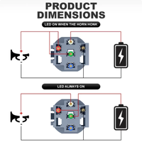 Interrupteur à bouton-poussoir étanche IP67 en acier inoxydable LEYU 10A à courant élevé 19mm 22mm avec LED RGB 1NO1NC 250V