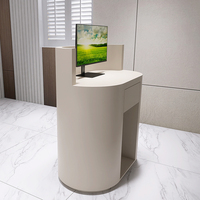 Wiselink bureaux de vente au détail comptoir de salon bureau de beauté moderne petit hôtel en marbre réception sur mesure réception