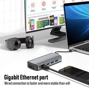 11 In1อะแดปเตอร์ <span class=keywords><strong>HDMI</strong></span> VGA 4K Thunderbolt 3ฮับพร้อมฮับ3.0 TF SD Reader ช่อง PD USB C Type-C ฮับสำหรับ MacBook pro/air สำหรับ ugreเพิ่มเติม - Product Image 4