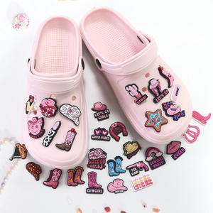 Cowgirl rose chaussures breloques pour filles femmes mignon sabots accessoires fête d'anniversaire chaussures décorations concepteur breloques chaussures breloques - Product Image 1