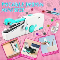 Mini machine à coudre électrique portable avec moteur 820W, multifonctionnelle, point noué, point de quilting, nouvelle