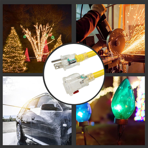 Cable de extensión de alimentación CA de 15 A y 125 V NEMA 5-15P 5-15R con interruptor de encendido/apagado en línea, cable eléctrico estadounidense de 3 clavijas - Product Image 5