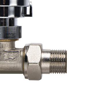 Chauffage par le sol TRV vanne de radiateur en laiton contrôle de la température tête <span class=keywords><strong>thermostatique</strong></span> avec EN215 tête TRV blanche couleur laiton/chrome - Product Image 5