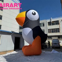 Modèle d'oiseau gonflable décoratif sur mesure. Ballon d'oiseau perroquet gonflable pour la publicité