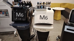 Nouvelle machine de beauté faciale M6 6-en-1 avec 6 poignées pour un nettoyage en profondeur des pores, un raffermissement de la peau, une élimination des points noirs, équipement de soin de la peau - Product Image 6