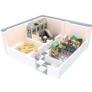 Château <span class=keywords><strong>de</strong></span> jeu basique - Toboggan et trampoline d'intérieur, équipement d'amusement essentiel pour les jardins d'enfants - Product Image 2