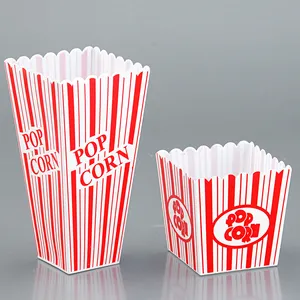 Desain baru plastik ramah lingkungan ember popcorn