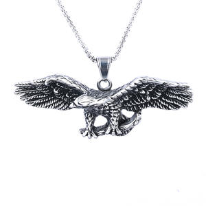 Collar de Acero Inoxidable Estilo Europeo y Americano, Colección Águila Dominante, Prototipo Mítico, Colgante Masculino de Moda - Product Image 4