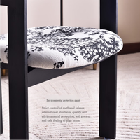 Chaise de salle à manger en bois massif avec accoudoirs, style bloc de construction, pour salon, fabriquée en Chine