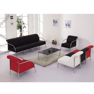 Canapé en cuir pour salon, ensembles de canapés de salon, canapés de bureau modernes de luxe en cuir synthétique - Product Image 6