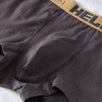 Caleçons Boxers d'Été pour Hommes en Coton Tricoté Uni, Taille Mi-Haute, Respirants, Vente en Gros ODM, Prise en Charge du Dropshipping, Meilleures Ventes